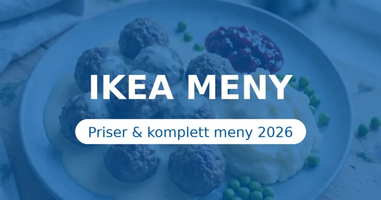IKEA Meny 2026 – Köttbullar, Lax & Priser
