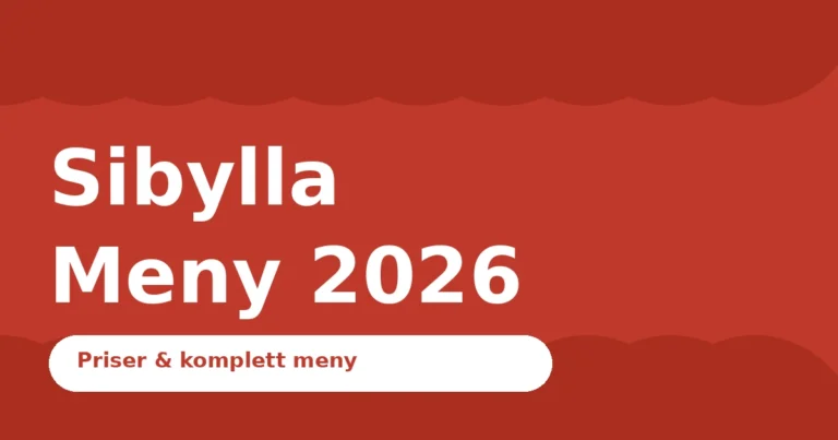 Sibylla Meny 2026 – Tunnbrödsrulle, Hamburgare & Priser